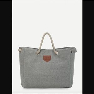 Rope Handle Canvas Tote Bag